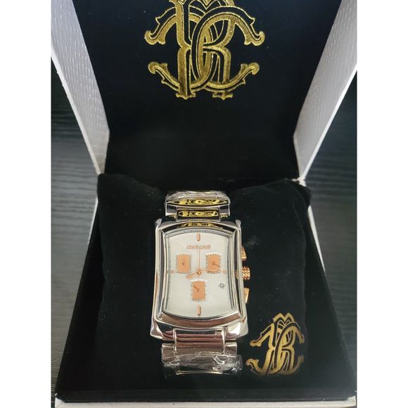 🔥NEW IN BOX Roberto Cavalli R7253900015 Tomahawk Men's Chronograph Watch - Picture 3 of 8